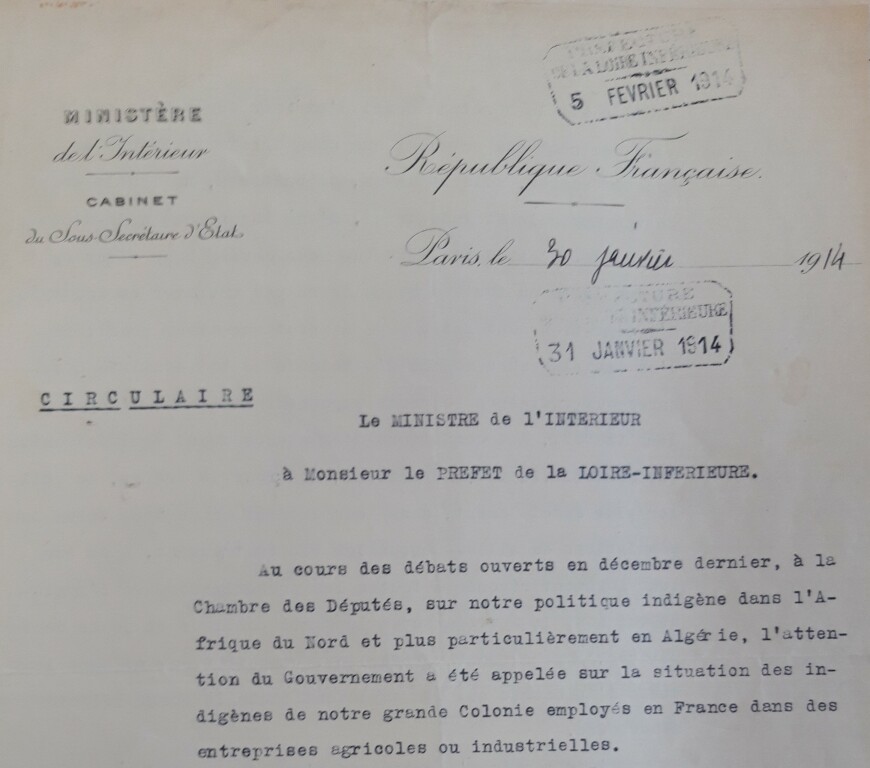 Archives départementales de Loire-Atlantiques, ADLA 10 M 1 (Travail et main-d'oeuvre)